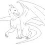 Dragon Lineart 1