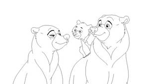 Brother Bear Lineart 3