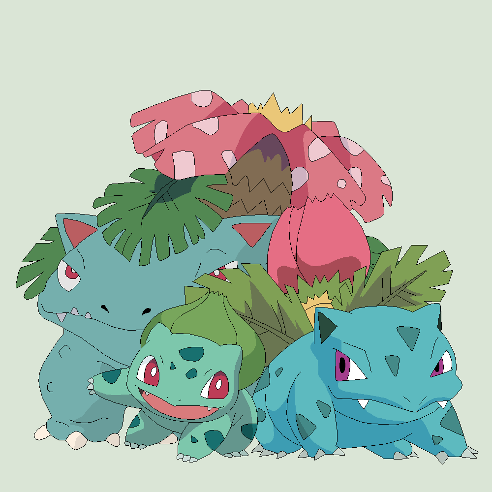 cohost! - bulbasaur evo line