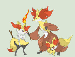 Pokemon Base 98~Fennekin Evolution~