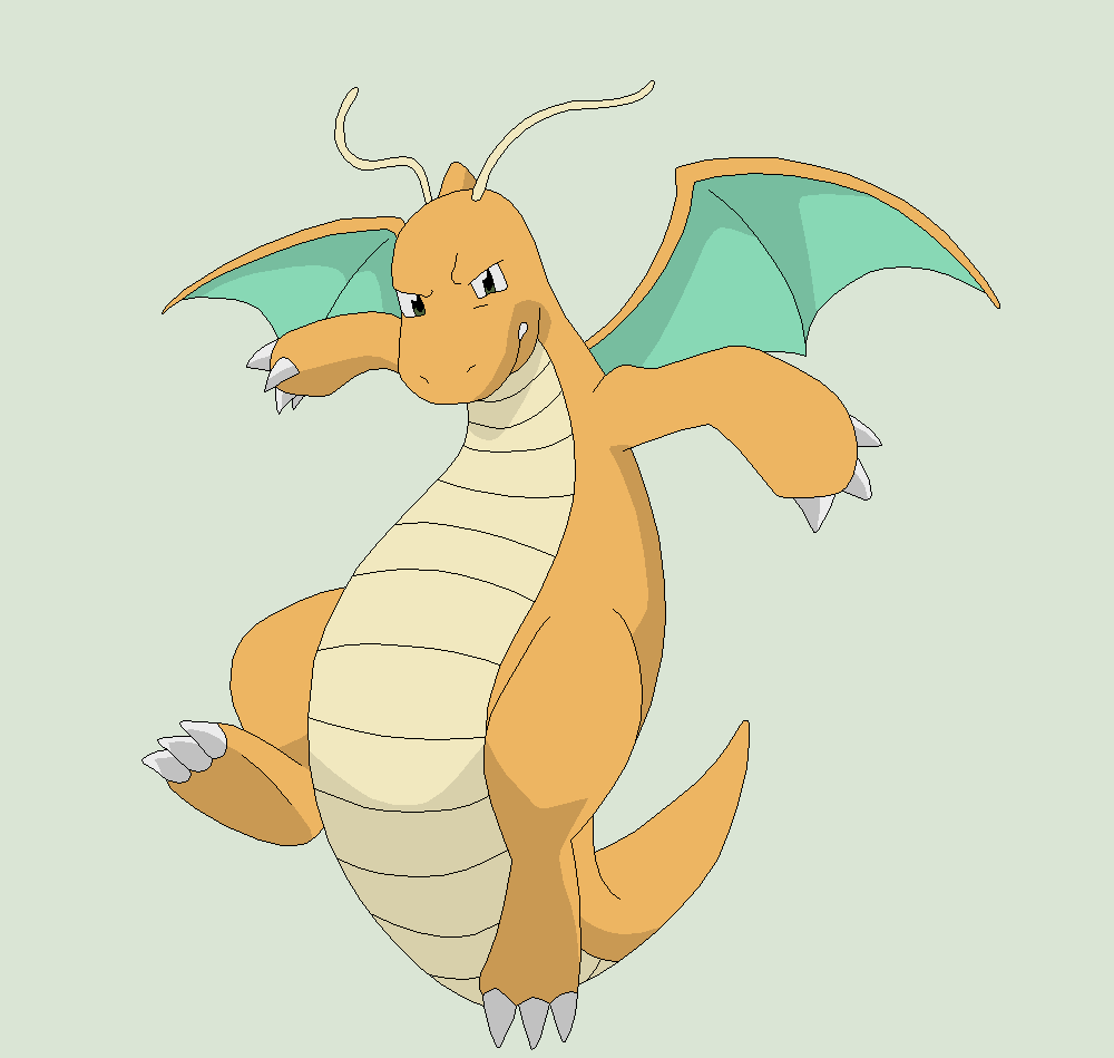 Pokemon Base 101~Dragonite 2~ by YoFreshBean on DeviantArt