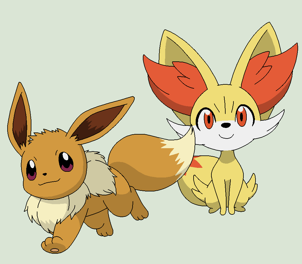 fennekin and eevee