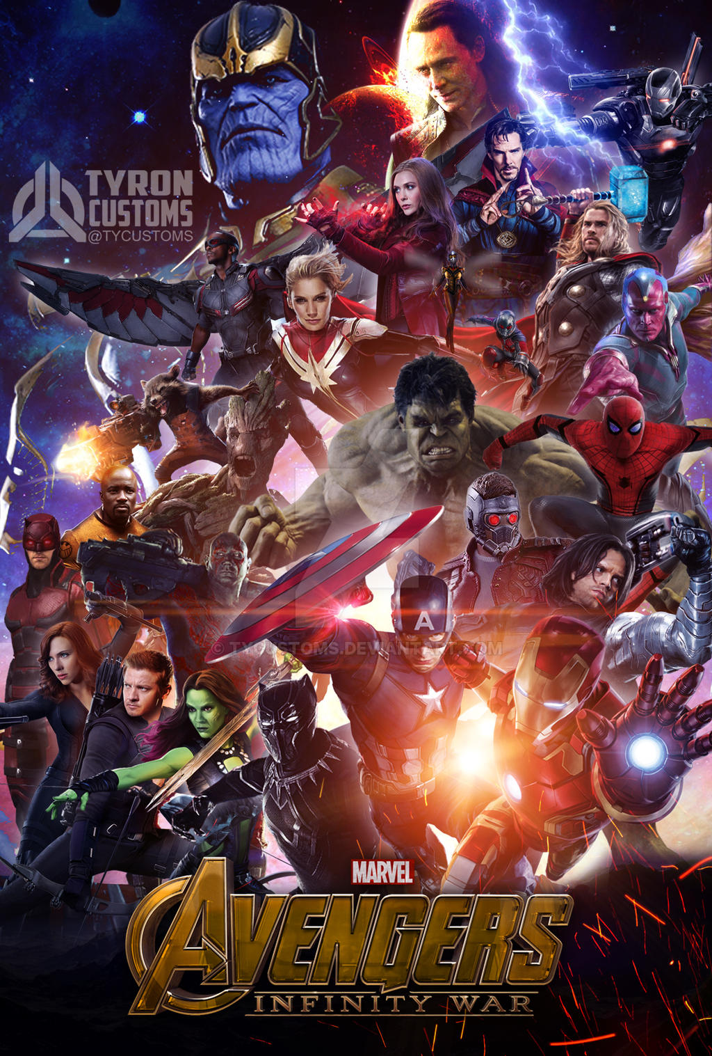 AVENGERS INFINITY WAR 2018 FAN ART By Tycustoms On DeviantArt avengers-infinity-war-2018-fan-art-by-tycustoms-on-deviantart