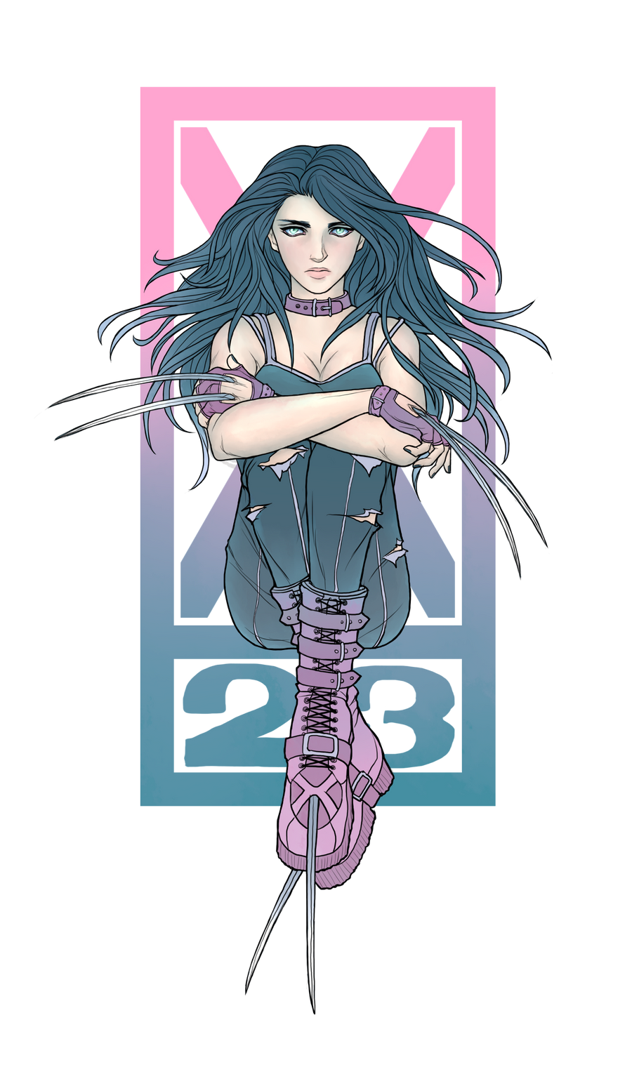 Draw X23 X-23 by Asenath23 on DeviantArt