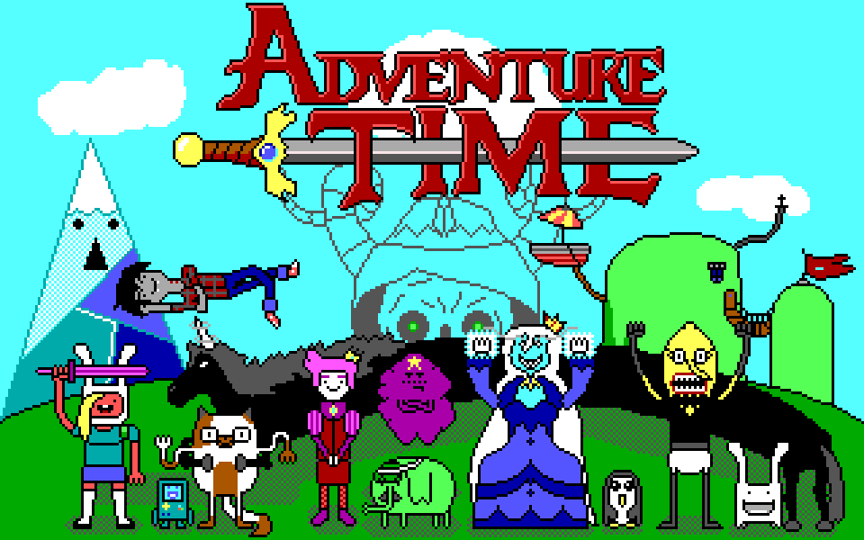 Adventure Time EGA (Fionna and Cake version) by Amayirot-Akago