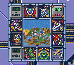 Mega Man X2 Stage Select X1 Style by brightman8769 on DeviantArt
