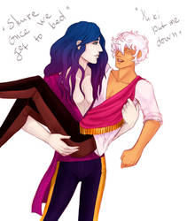 Asra and MC the Arcana