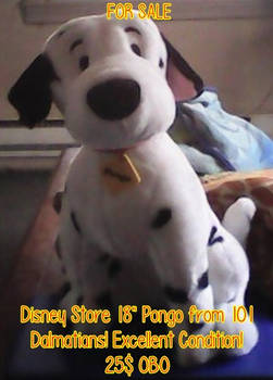 FOR SALE - Disney Store 101 Dalmatians Pongo Plush