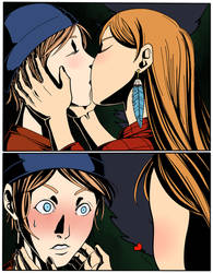 Chloe and Rachel Kiss