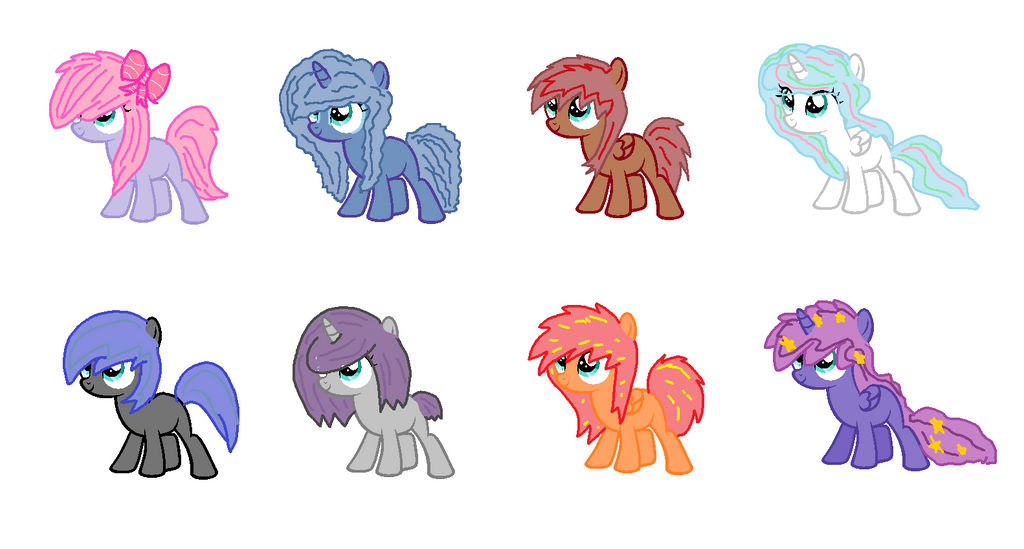 Mlp Adopts (Blue eyes) by BakedWaffles on DeviantArt