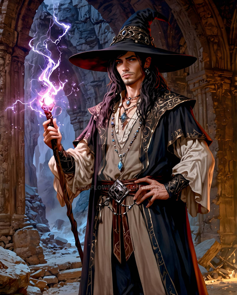 Adoptable Wizard character ( open) by Lunaflows7 on DeviantArt