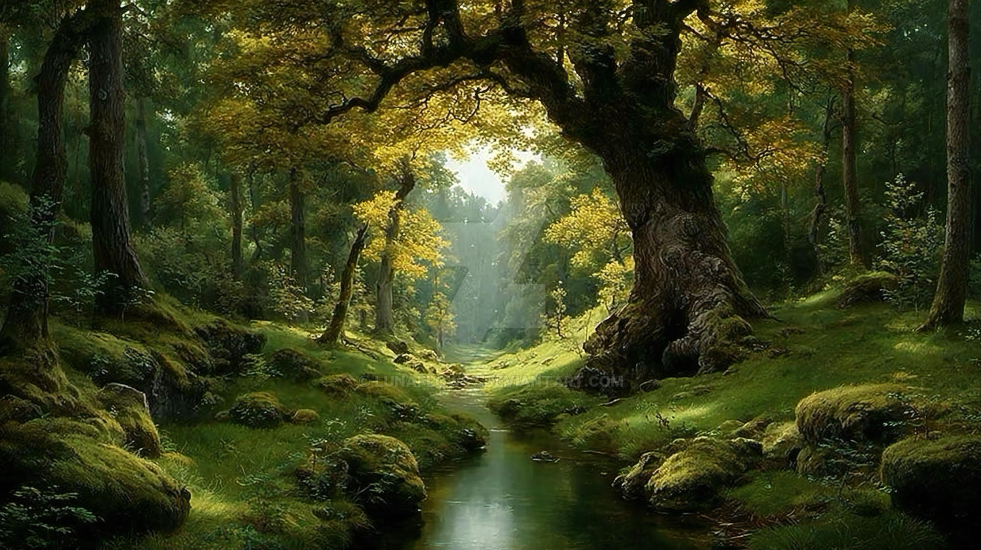 Forist Streaming Gui The forest stream,exclusive by Lunaflows7 on DeviantArt