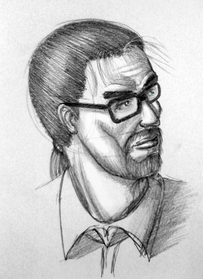 Gordon Freeman rough sketch