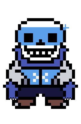 Underswap Blueberry Pixel Art , Png Download - Undertale Sans Pixel Art,  Transparent Png , Transparent Png Image - PNGitem