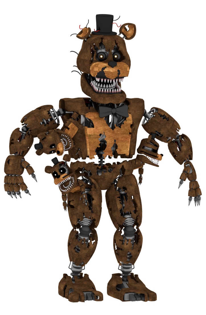 Nightmare Freddy full Body + Freddles by a1234agamer on DeviantArt