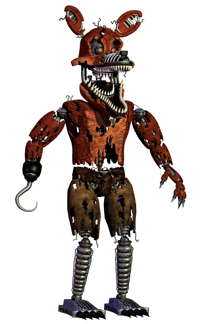 Nightmare Foxy V2 by a1234agamer on DeviantArt