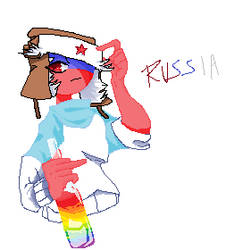 a drawing of Russia