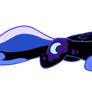 Nightmare Moon Laying Down Vector