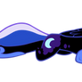 Nightmare Moon Laying Down Vector