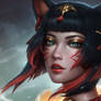 After Hours Spirit Blossom Springs Ahri Portrait
