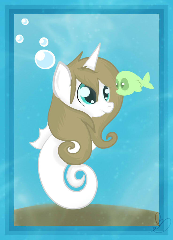 Balloons is now a sea pony :3