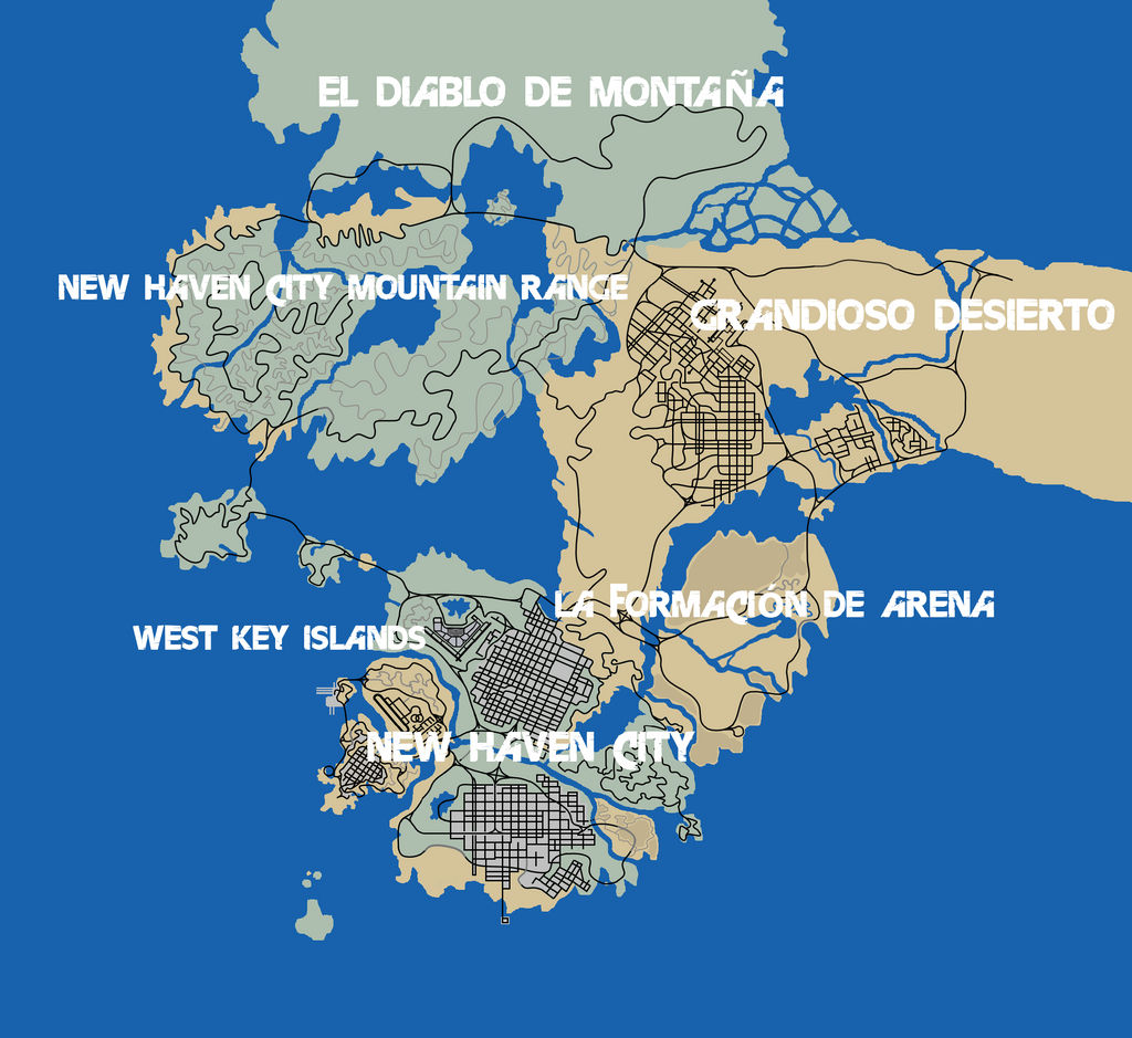 Terre World Map (Labelled)