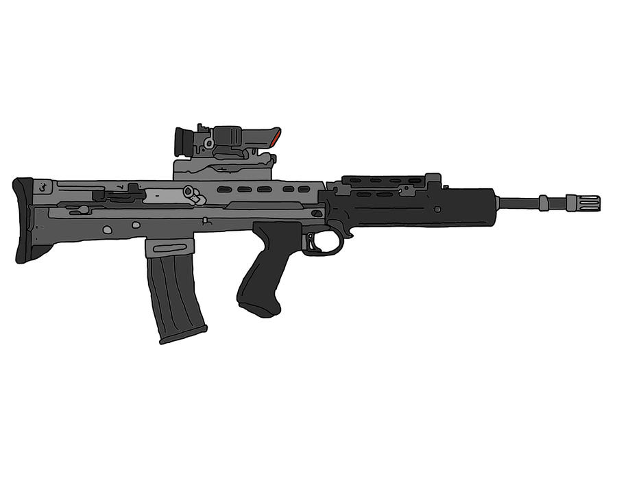 Sa80 Rifle Drawing SA80 L85 by MrOshimida27 on DeviantArt