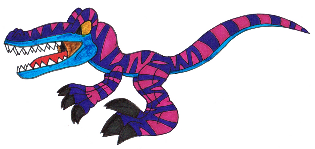 Ice Rapter Purple Purple Velociraptor by Genie-Dragon on DeviantArt