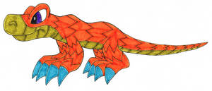 Orange Mutant Lizard