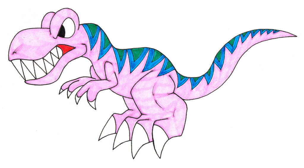 Pink T-Rex by Genie-Dragon on DeviantArt