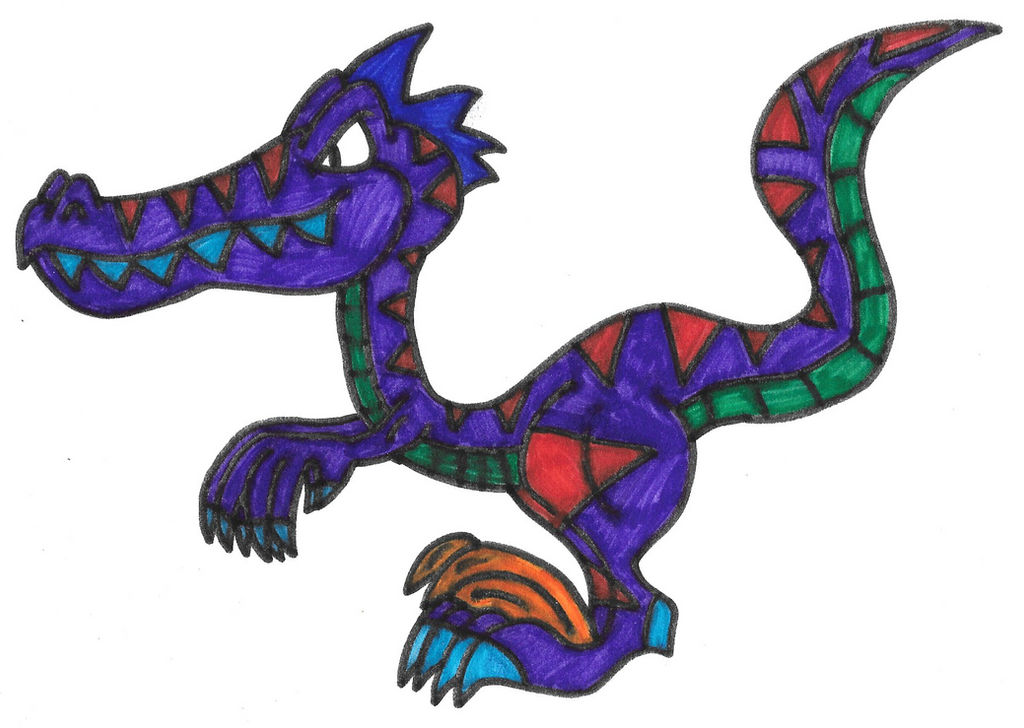 Indigo Raptor Deviantart Raptor by Genie-Dragon on DeviantArt