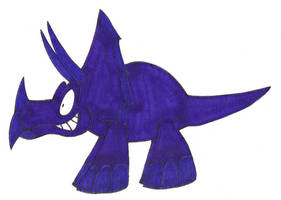 Purple Triceratops