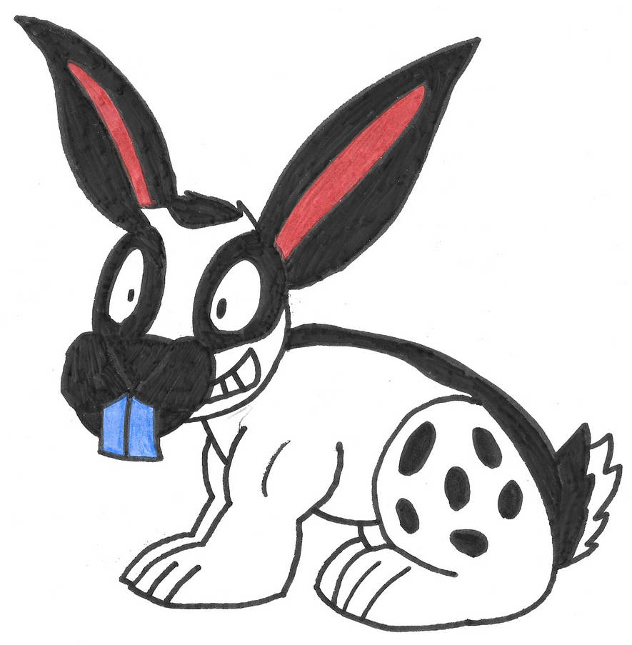 Black and White Rabbit by Genie-Dragon on DeviantArt