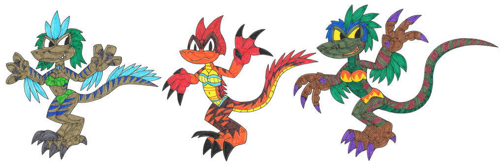 Raptor Saurians by Genie-Dragon on DeviantArt