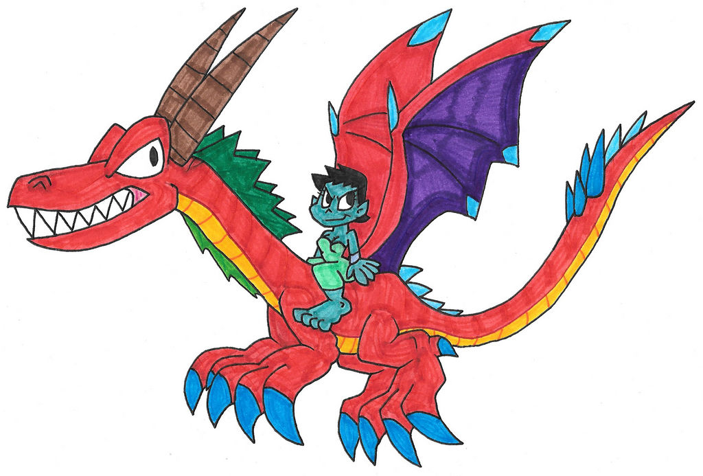 Red Dragon Ride by Genie-Dragon on DeviantArt