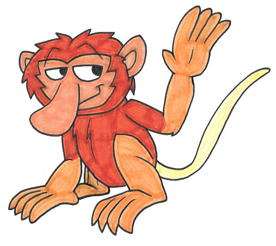 Proboscis Monkey by Genie-Dragon on DeviantArt