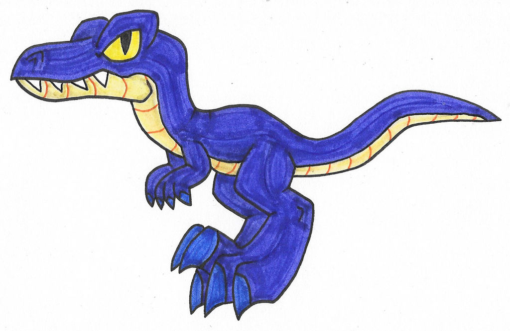 Giant Blue Raptor by Genie-Dragon on DeviantArt