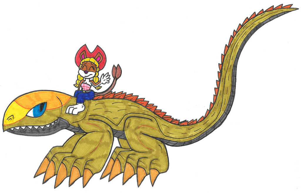 Anime Riding Lizard Desert Lizard Ride by Genie-Dragon on DeviantArt