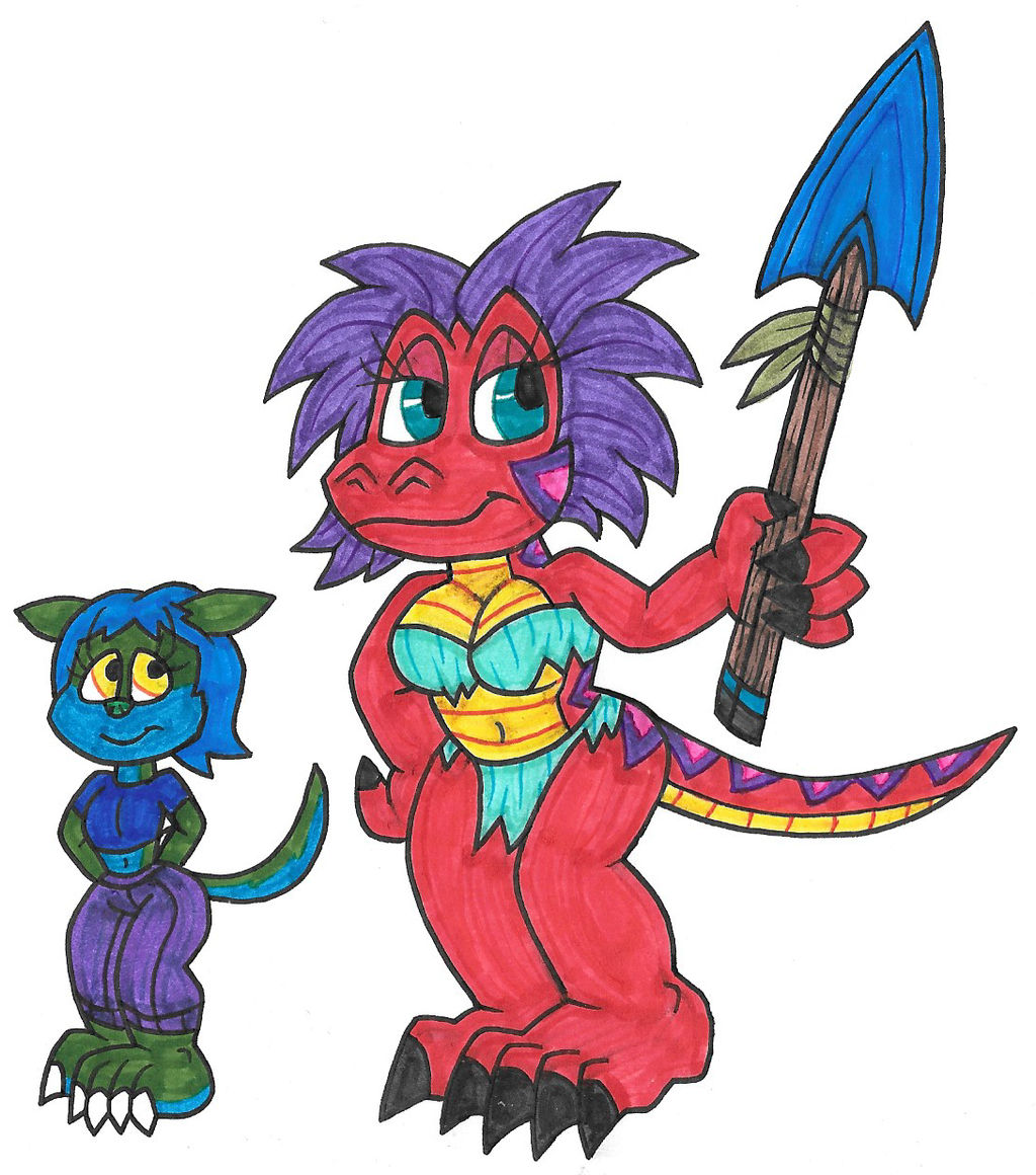 Apatosaurus and Poko by Genie-Dragon on DeviantArt