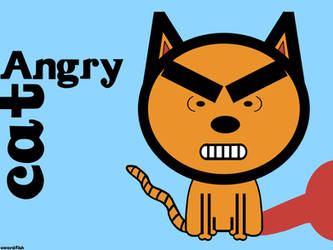 Angry Cat Wallpaper