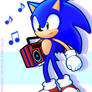 Sonic and boombox