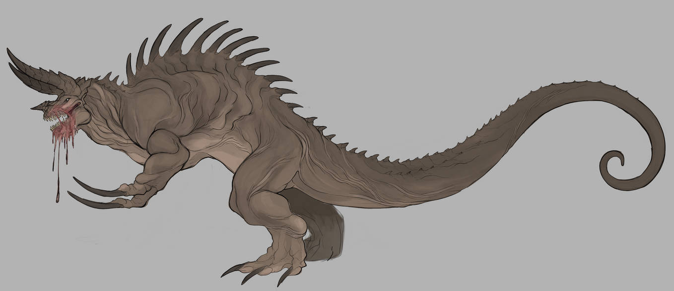 Deathclaw Inflation Deviantart Deathclaw redesign by Retrorruption on DeviantArt