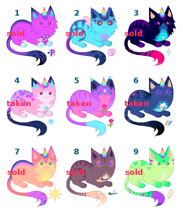 UniCat Adoptables Sheet 08 [CLOSED]