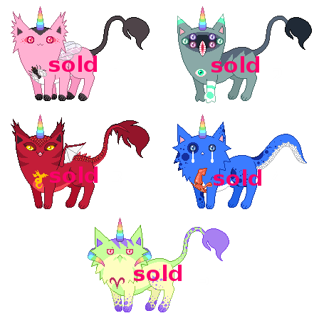 [CLOSED | AUCTION] Mutant UniCat Adoptables