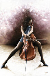 Tranquil Cellist