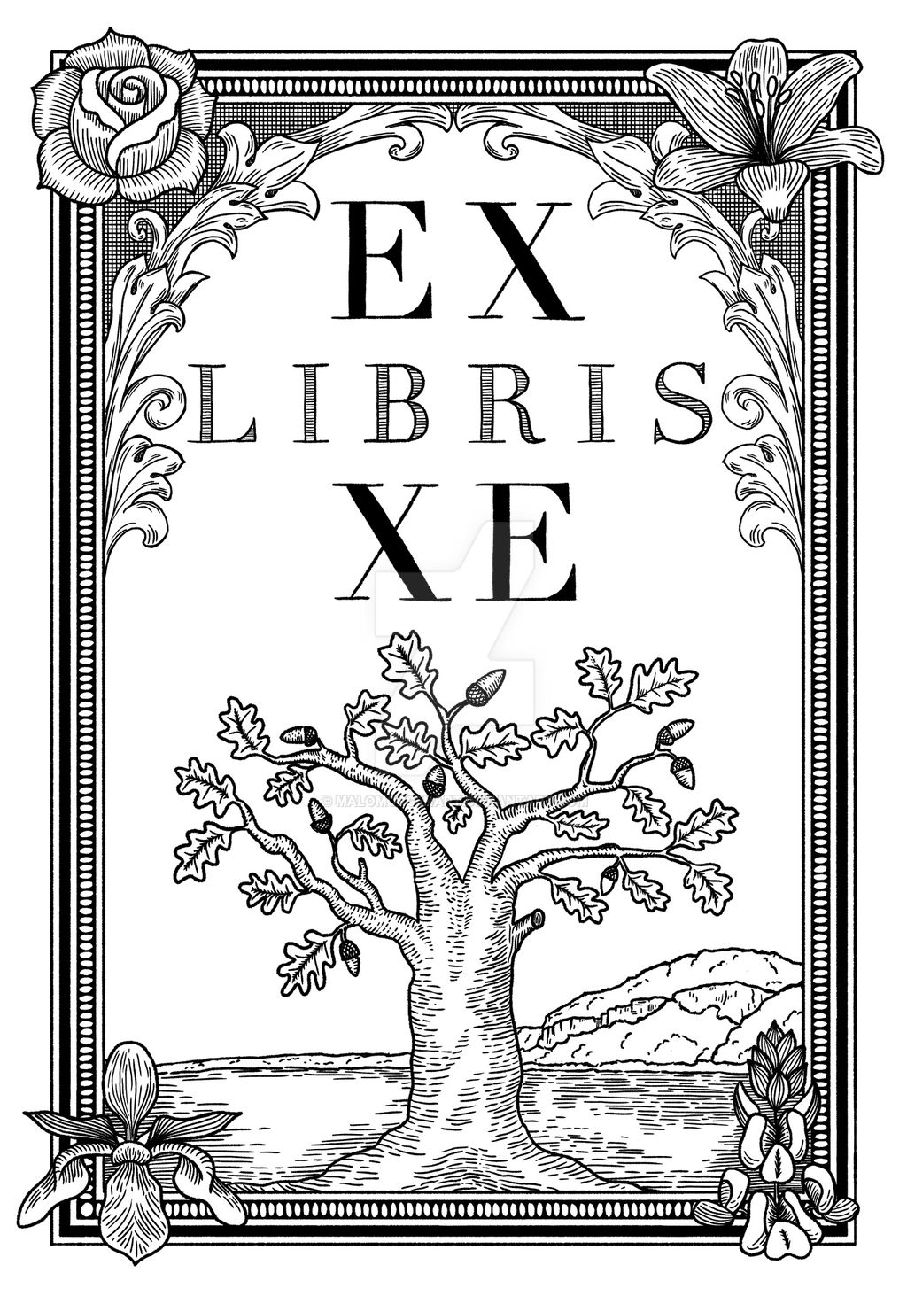 Ex libris by malomorgenart on DeviantArt
