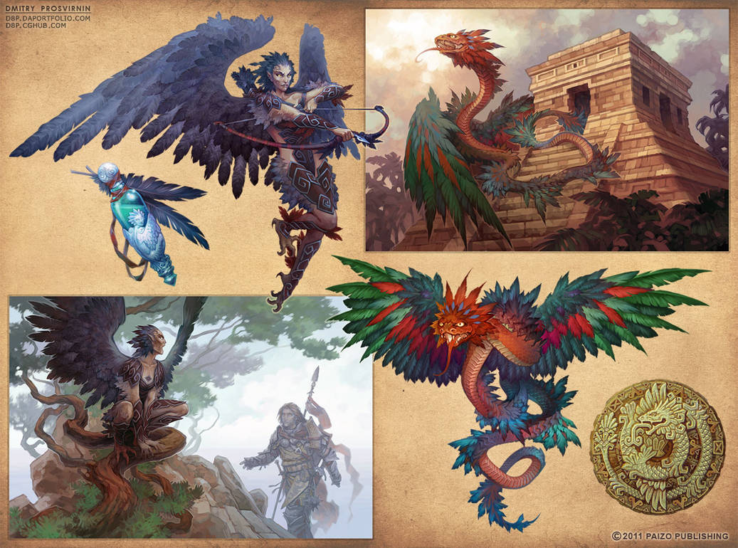 Mythical Monsters by D8P on DeviantArt