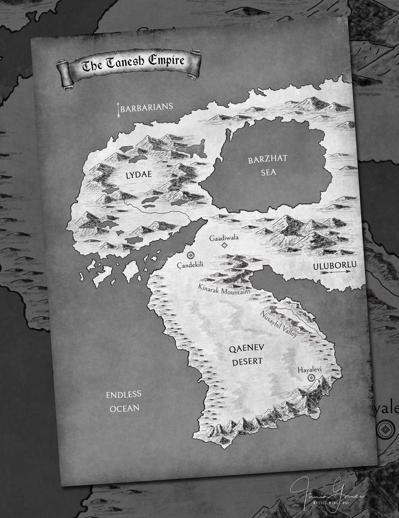 Tanach Map The Tanesh Empire Map by MysticWingsArt on DeviantArt