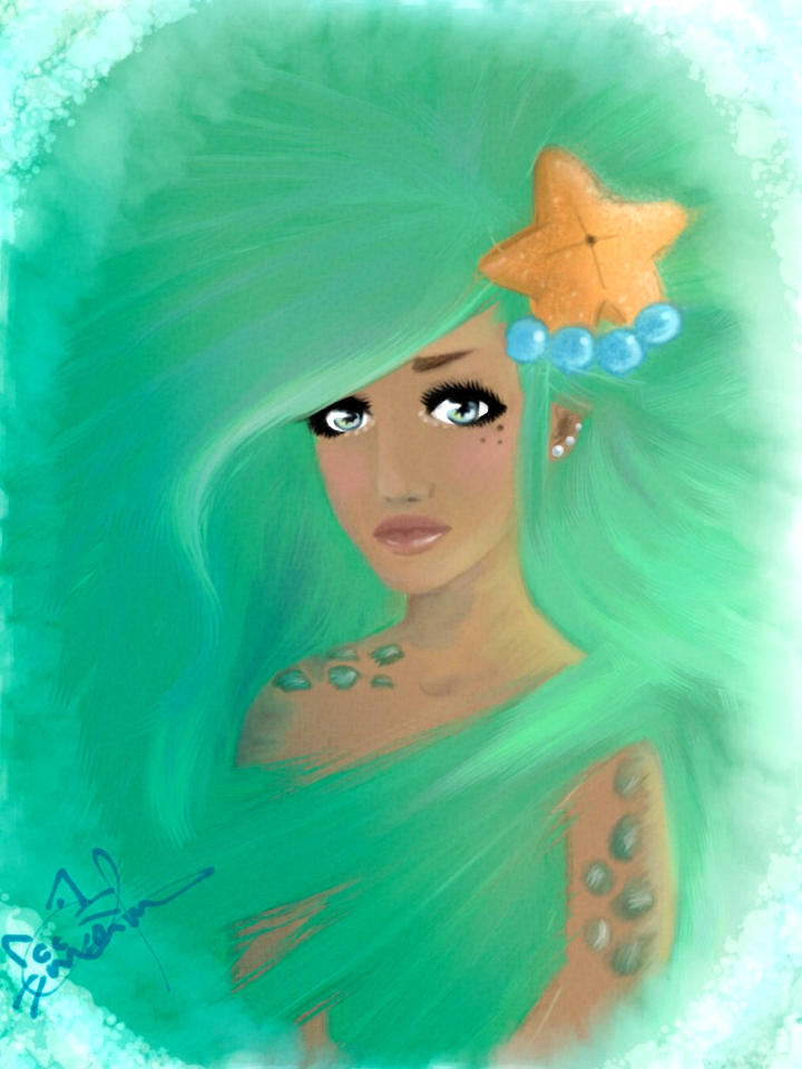 Azu Mermaid . .|| by 0BlueRaven0 on DeviantArt
