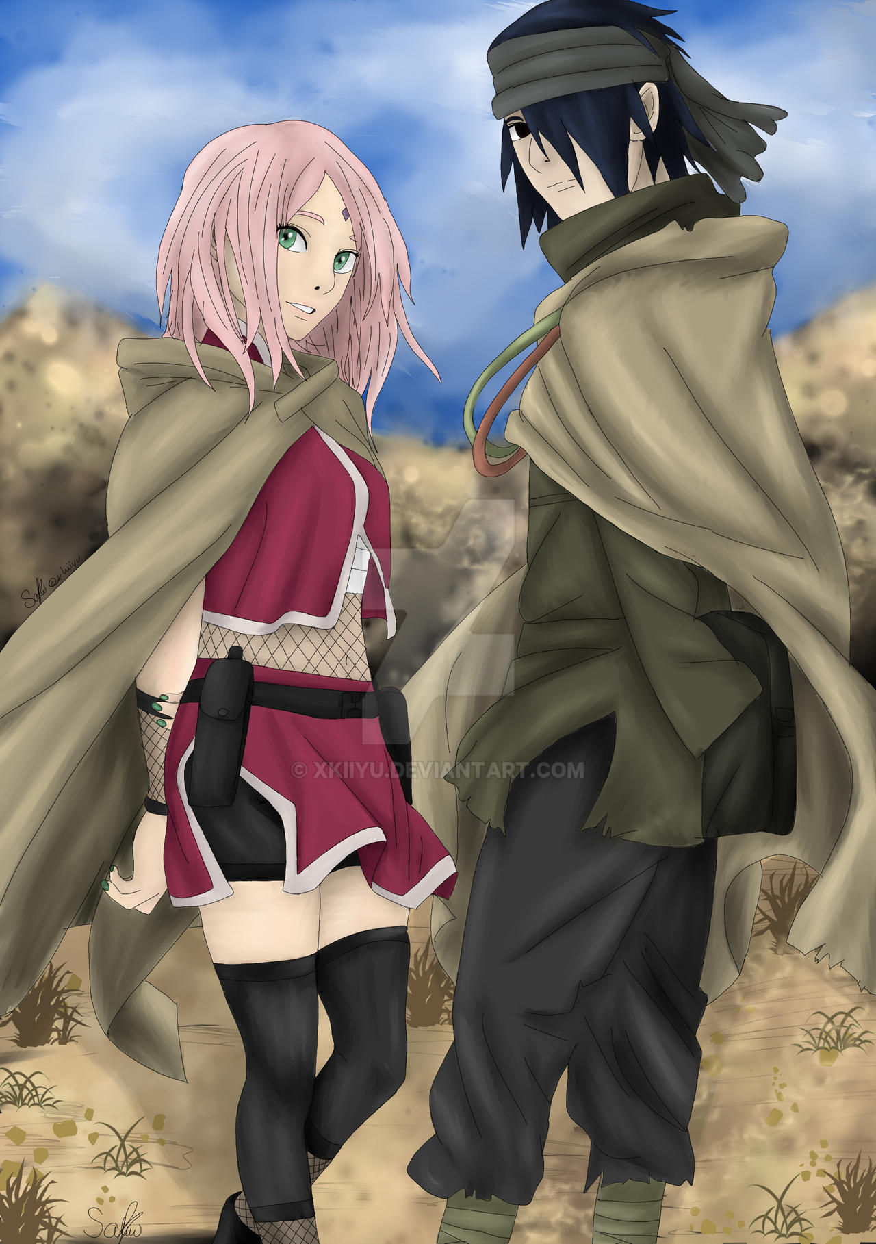 Sasusaku Brasil - Sakura com as roupas do Sasuke *u* Linda <3